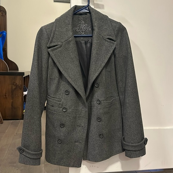Le Chateau xxs wool peacoat. Excellent condition. Silk interior - Picture 1 of 5